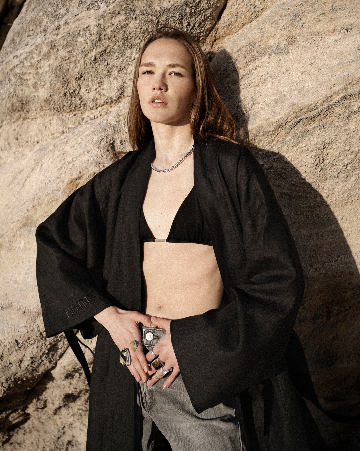 "Aiko" Linen Robe