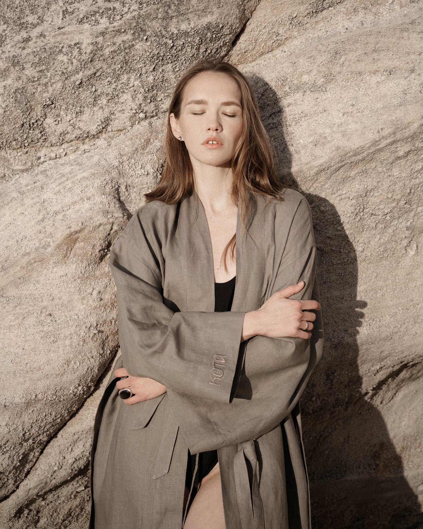 "Aiko" Linen Robe