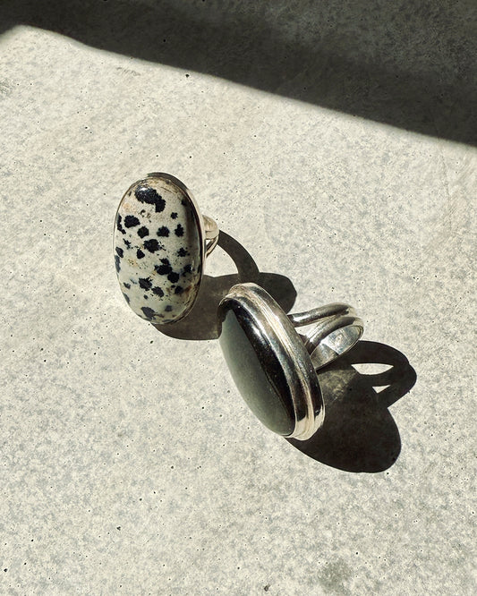 Dalmatian Jasper Ring