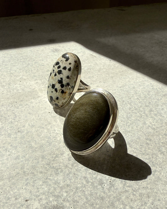 Black Obsidian Ring